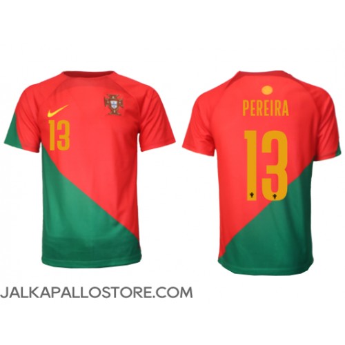 Portugali Danilo Pereira #13 Kotipaita MM-kisat 2022 Lyhythihainen
